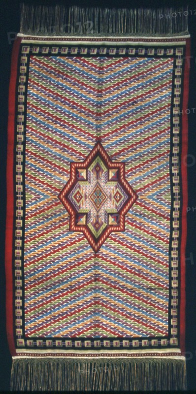 Serape (Interpretation of Mexican Saltillo Serape), Germany, 1875/1900. Creator: Unknown.