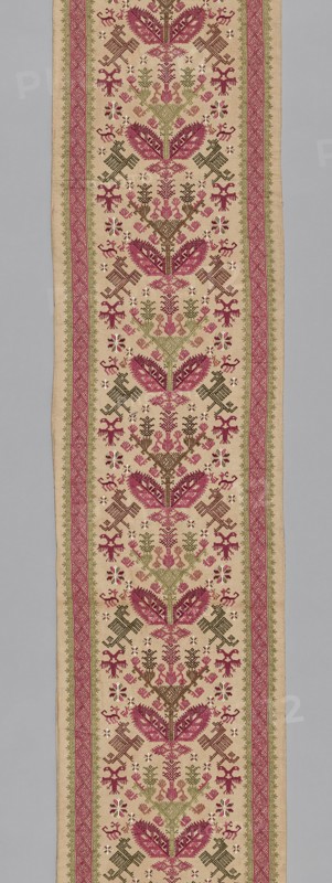 Panel (For a Bed Curtain), Pátmos, 17th century. Creator: Unknown.