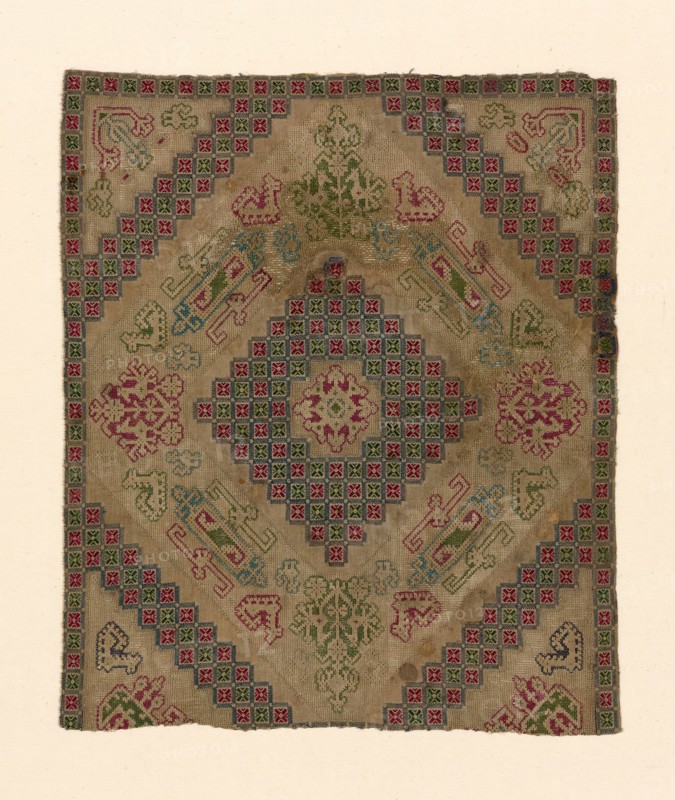 Fragment (From a Bolster Cover), Greece, 1700/1900. Creator: Unknown.
