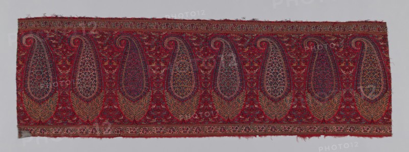 Shawl Border (Pallu), Kashmir, c. 1820. Creator: Unknown.