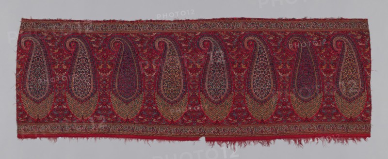 Shawl Border (Pallu), Kashmir, c. 1820. Creator: Unknown.