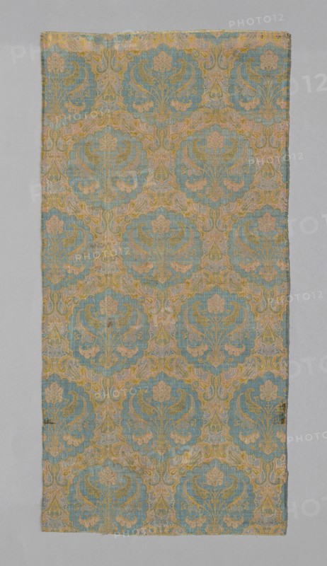 Panel (Dress Fabric), Iran, 17th century, Safavid Dynasty (1501-1722). Creator: Unknown.