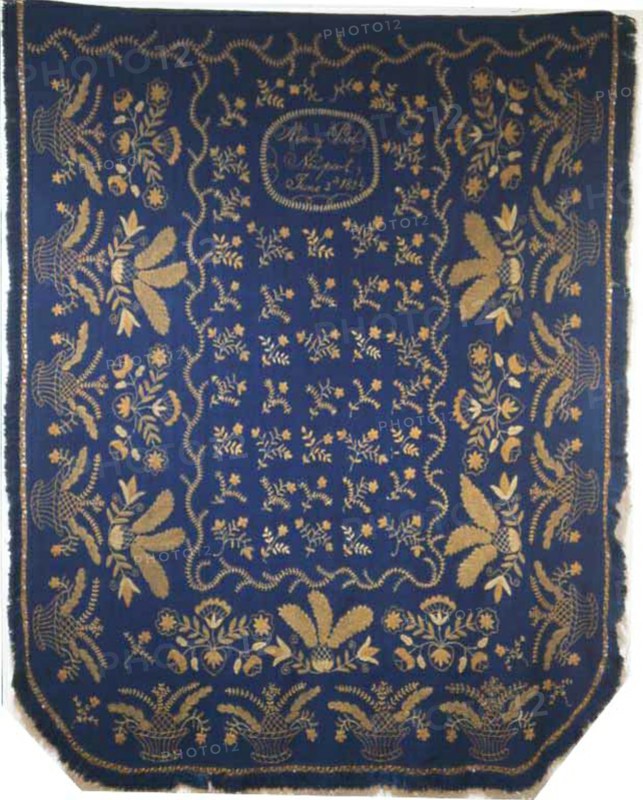 Bedcover, New York, 1824. Creator: Mercy Post.