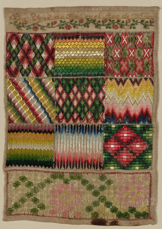 Sampler, México, 1857. Creator: Unknown.