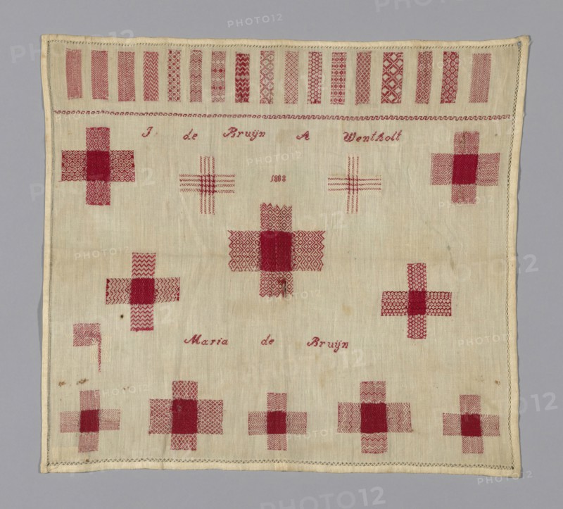 Sampler, Netherlands, 1808. Creator: Unknown.
