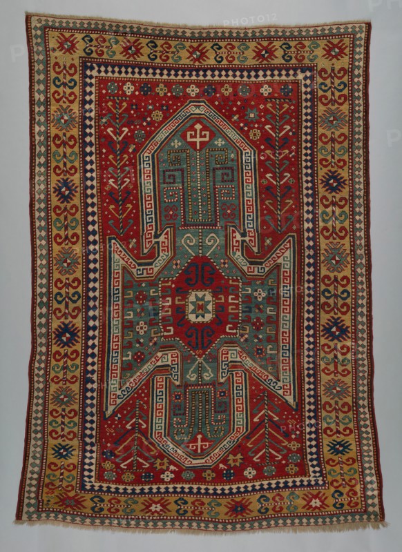 Sewan Kazak Rug, Caucasus, c. 1875. Creator: Unknown.
