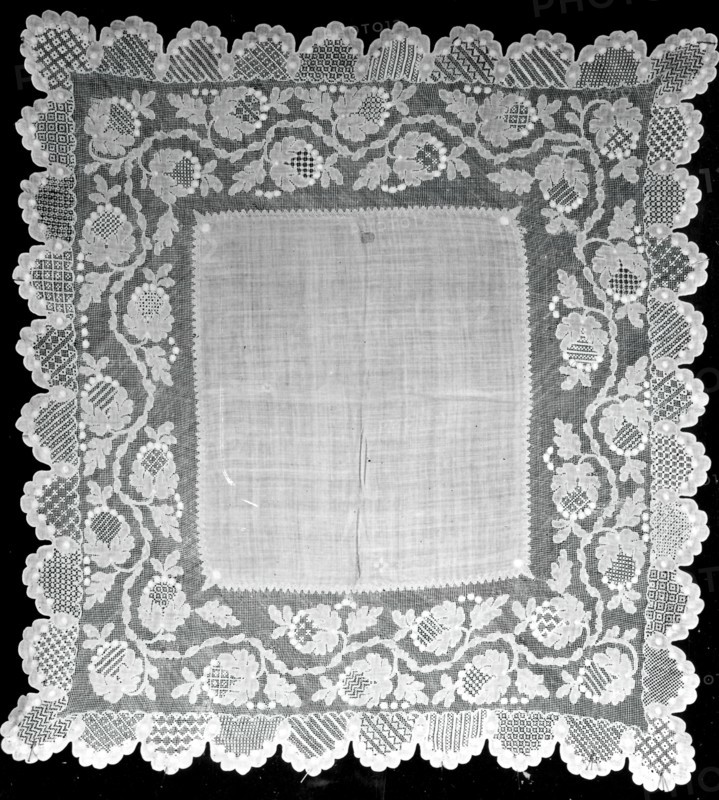 Handkerchief, Spain, 19th century. Creator: Unknown.
