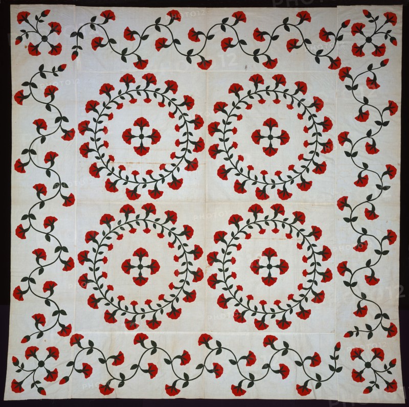 Bedcover (Quilt Top), Pennsylvania, 1850 or later. Creator: Susan Major.