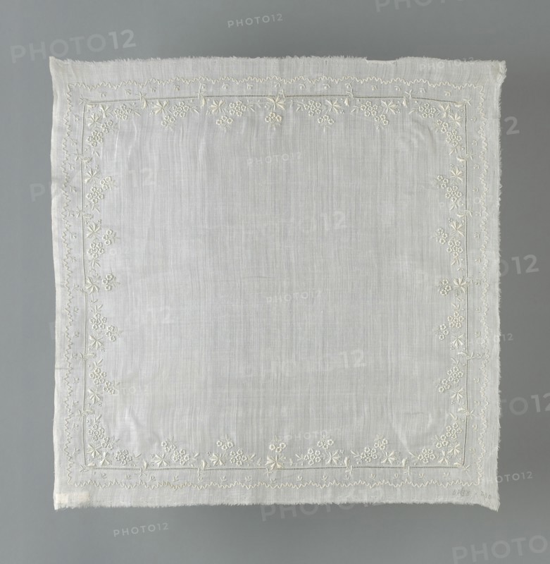 Handkerchief, Switzerland, 1892/1900. Creator: Unknown.