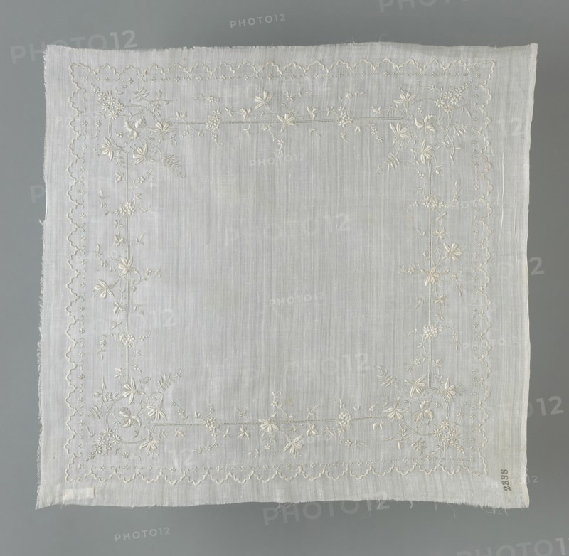 Handkerchief, Switzerland, 1892/1900. Creator: Unknown.