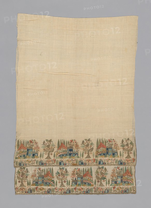 Towel or Napkin (Altered), Turkey, 19th century. Creator: Unknown.