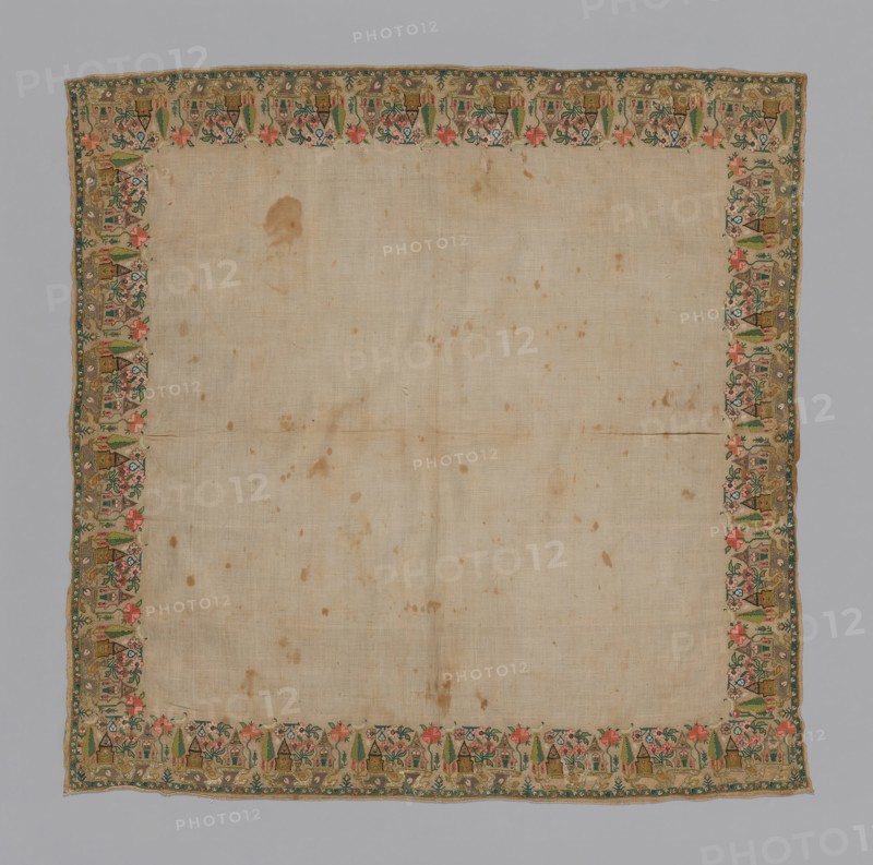 Cover or Handkerchief, Turkey, 19th century. Creator: Unknown.