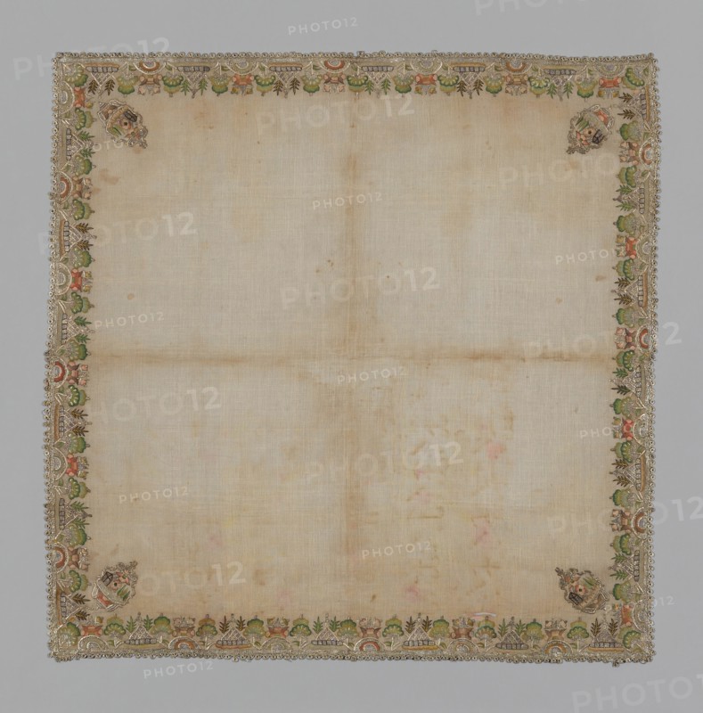 Cover or Handkerchief, Turkey, 19th century. Creator: Unknown.