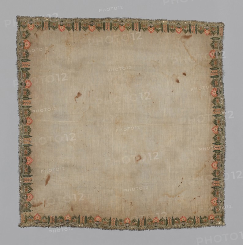 Cover or Handkerchief, Turkey, 18th century. Creator: Unknown.