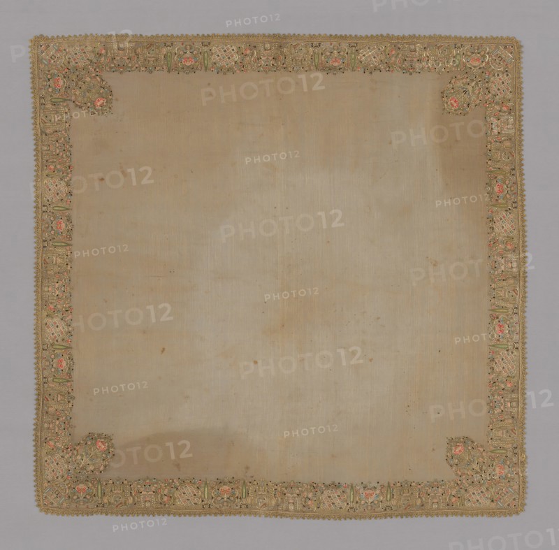 Cover or Handkerchief, Turkey, 1775/1900. Creator: Unknown.