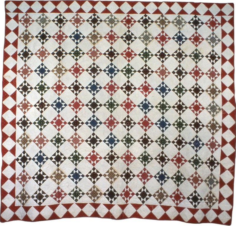 Bedcover (Star Pattern), United States, c. 1870/80. Creator: Unknown.
