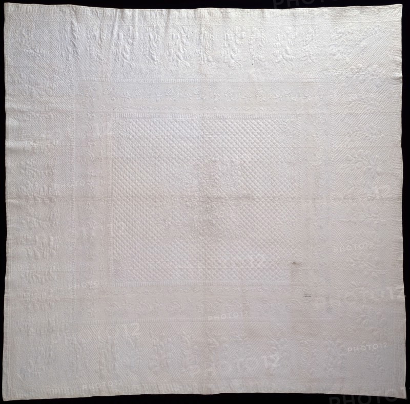 Bedcover (Marseilles Quilt), United States, 1822. Creator: Unknown.