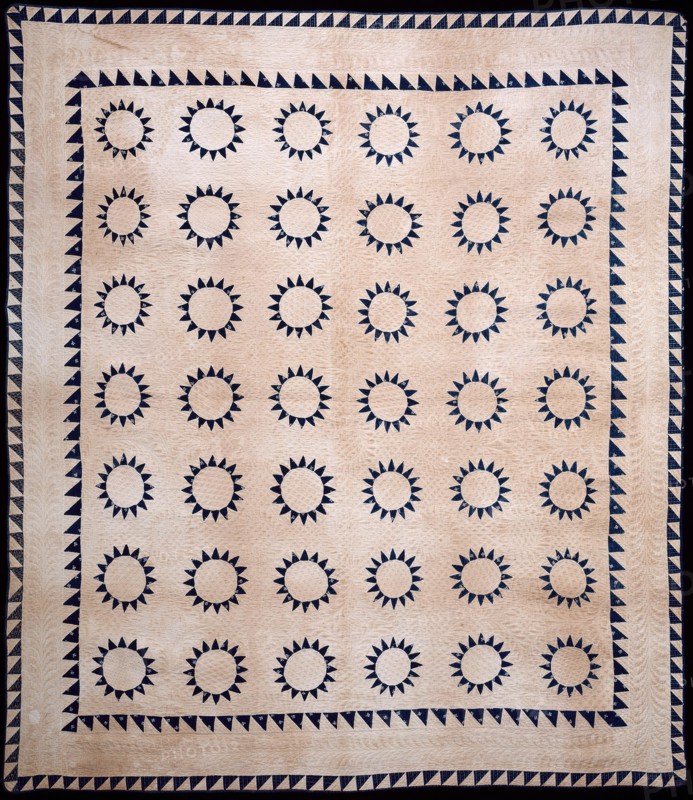 Bedcover, United States, 1849. Creator: Unknown.