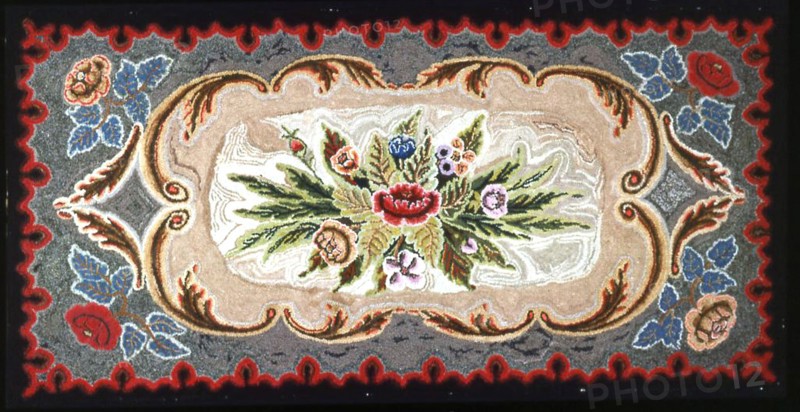 Rug, United States, 19th century. Creator: Unknown.