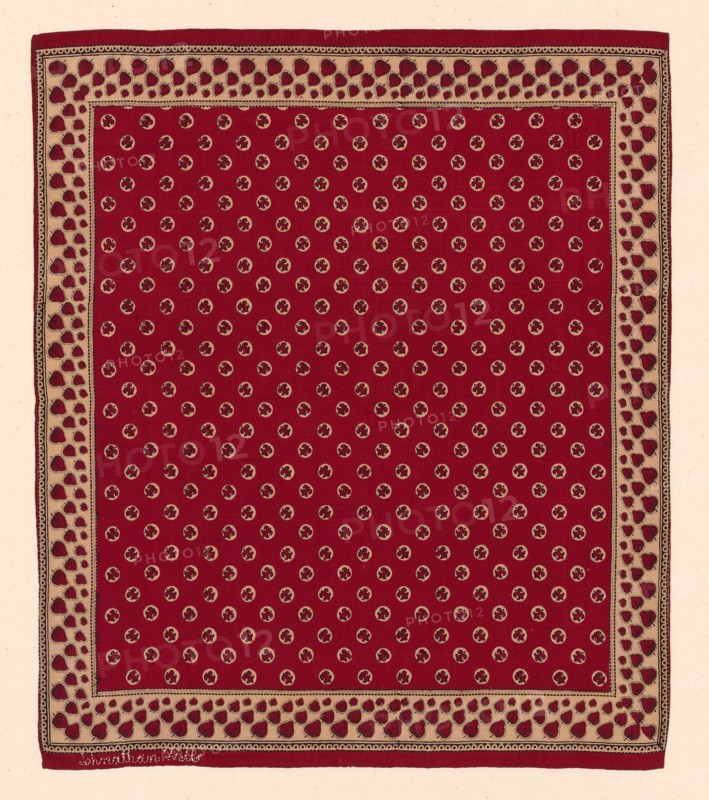 Handkerchief, United States, c. 1800. Creator: Unknown.
