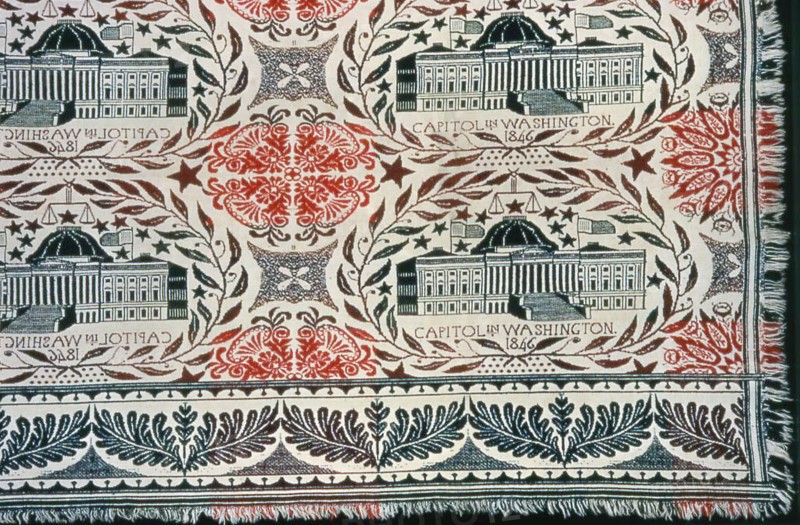 Coverlet, Ohio, 1846. Creator: Unknown.