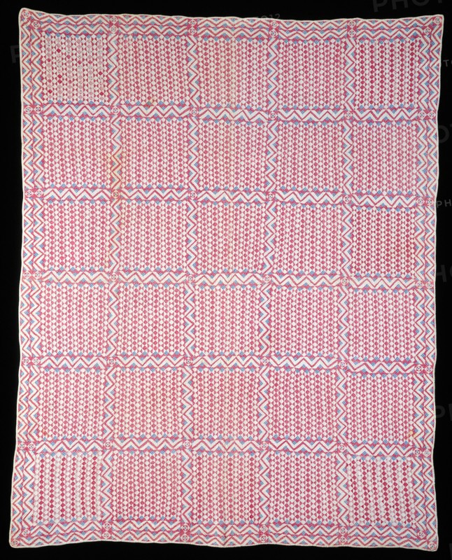 Bedcover, Ohio, c.  1870. Creator: Unknown.