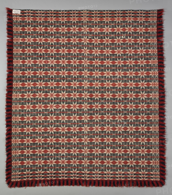 Coverlet, Pennsylvania, 1820-40. Creator: Unknown.
