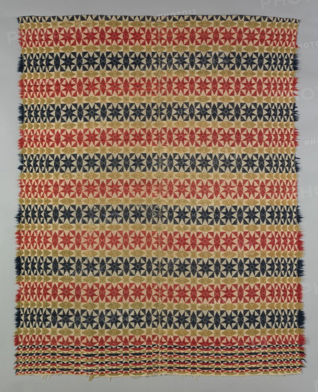 Coverlet, Pennsylvania, 1820/40. Creator: Unknown.