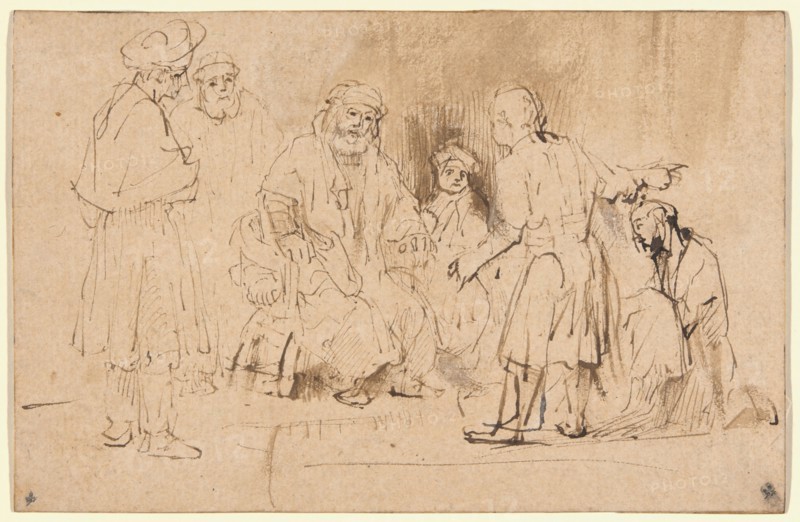 Jacob Shown Joseph’s Blood-Stained Coat, c. 1660. Creator: Aert de Gelder.