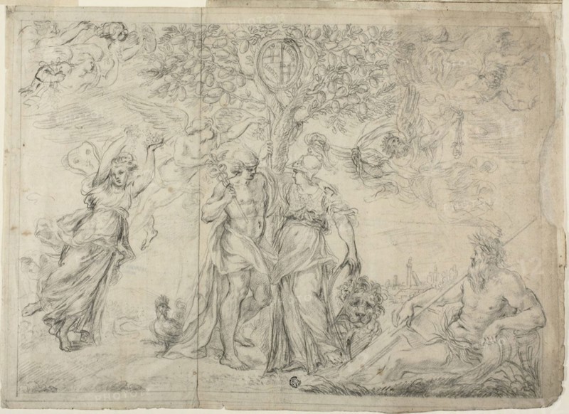An Allegory of Bologna, 1630/39. Creator: Alessandro Algardi.