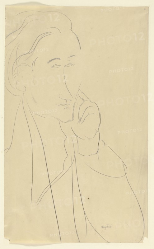 Bust of Zborowski, n.d. Creator: Amadeo Modigliani.