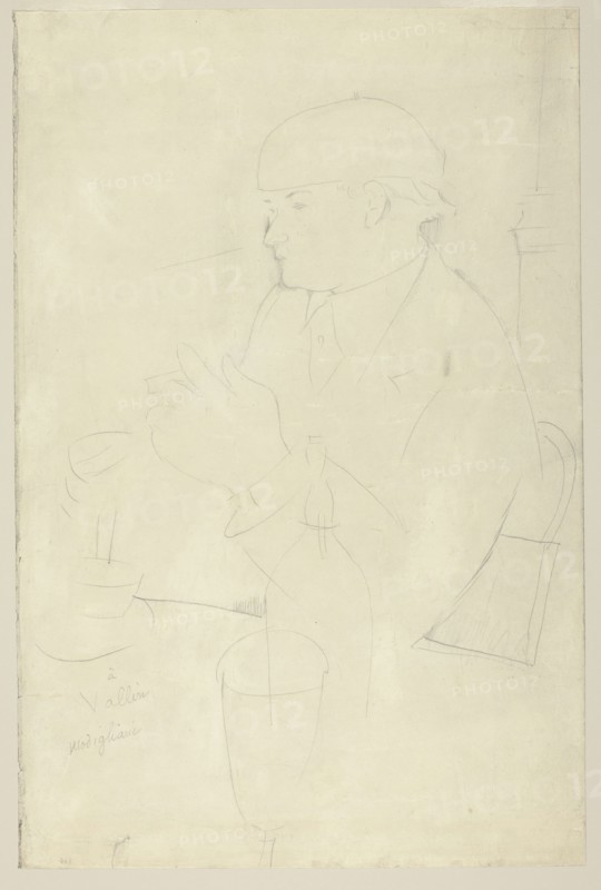 Portrait of Vallin, 1918. Creator: Amadeo Modigliani.