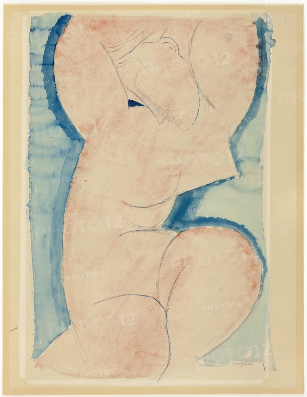 Caryatid, c. 1913. Creator: Amadeo Modigliani.