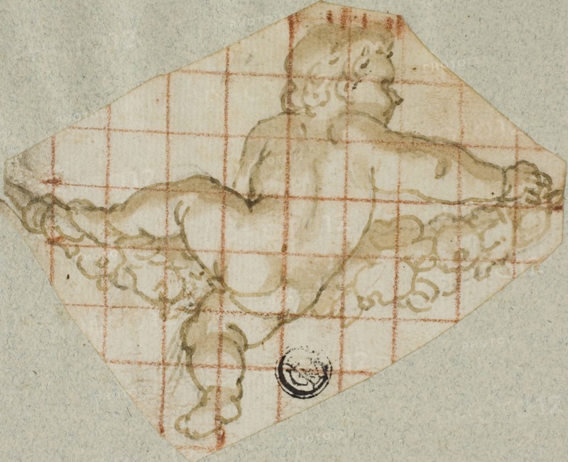 Putto with Garland, n.d. Creator: Andrea Lilio.