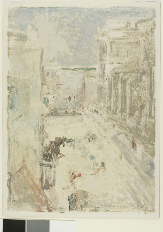 Street in Seville, 1905. Creator: Charles Conder.