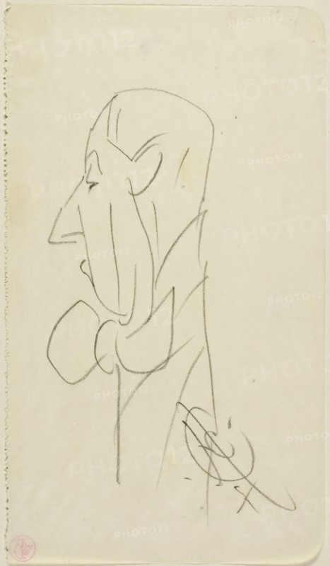 Man with a Large Bow Tie, n.d. Creator: Edward Henry Corbould.