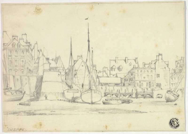 Dieppe, c. 1850. Creator: Edward William Cooke.