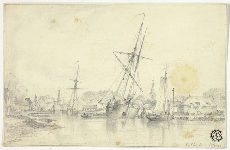 Edam, c. 1850. Creator: Edward William Cooke.