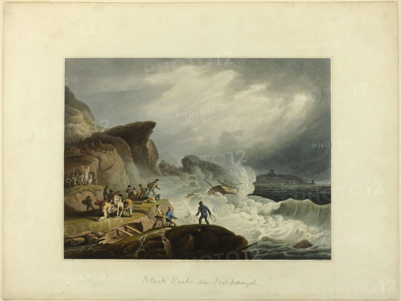 Black Rock near Scarborough, n.d. Creator: Francis Nicholson.