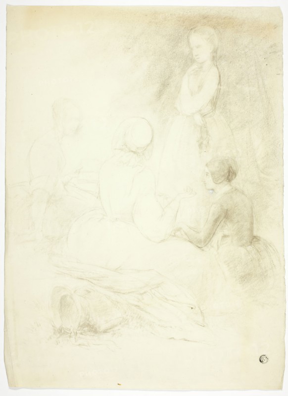 Four Young Women, n.d. Creator: Frank Stone.