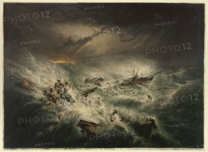 The Wreck of the Reliance (November 12, 1842), November 1, 1843. Creator: George Baxter.