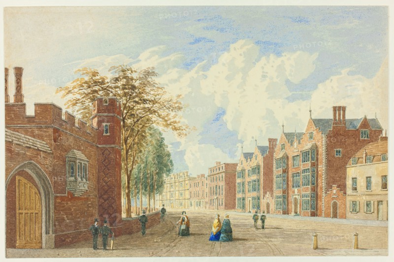 High Street, Eton, c. 1845. Creator: George Pyne.
