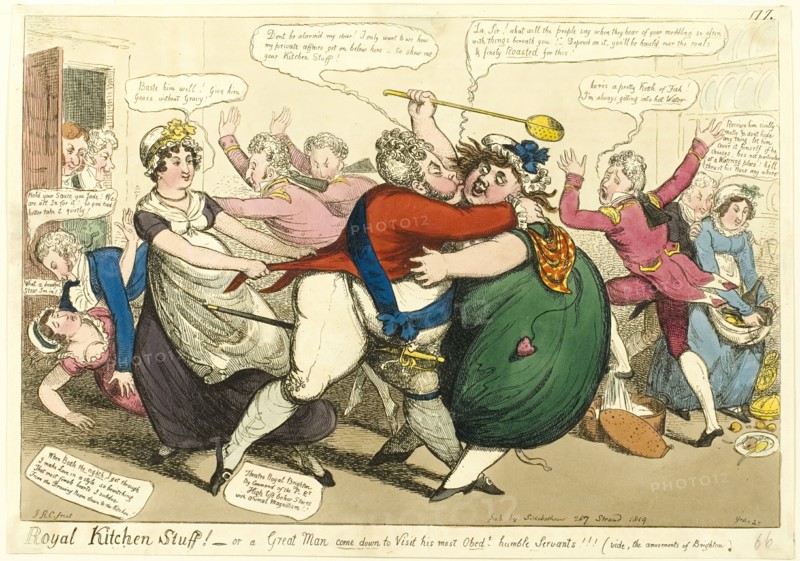 Royal Kitchen Stuff!, 1819. Creator: Isaac Robert Cruikshank.