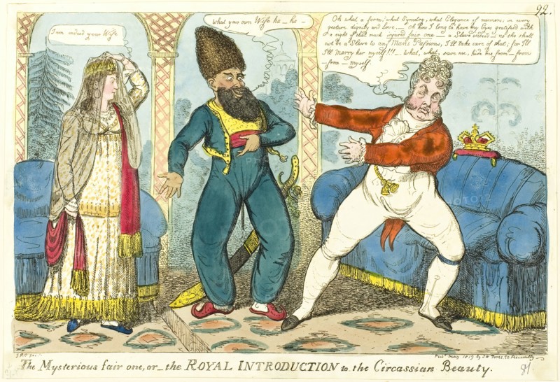 The Mysterious Fair One, published May, 1819. Creator: Isaac Robert Cruikshank.
