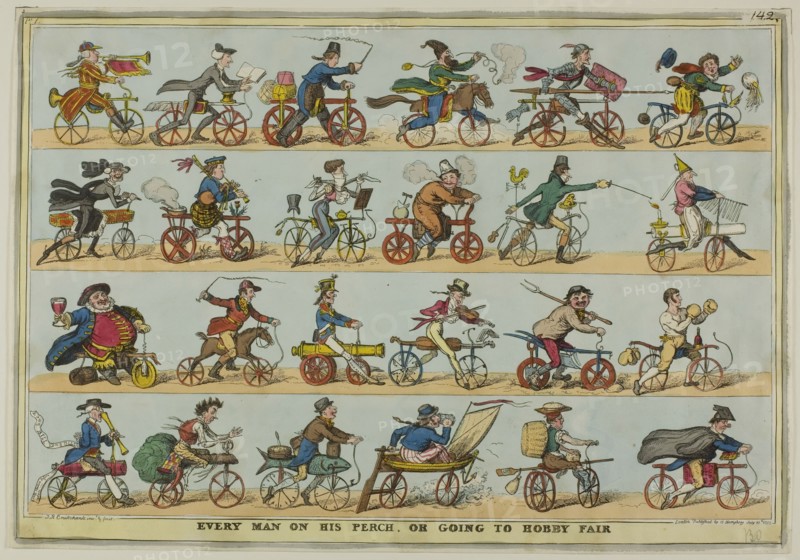 Every Man on his Perch, 1819. Creator: Isaac Robert Cruikshank.