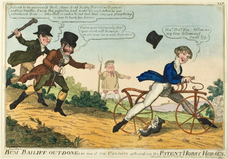 Bum Bailiff Out-Dones, April 1, 1819. Creator: JL Marks.
