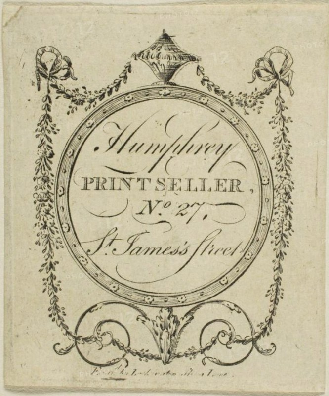 Humphrey, Printseller, No. 27 St. James's Street, n.d. Creator: John Lockington.