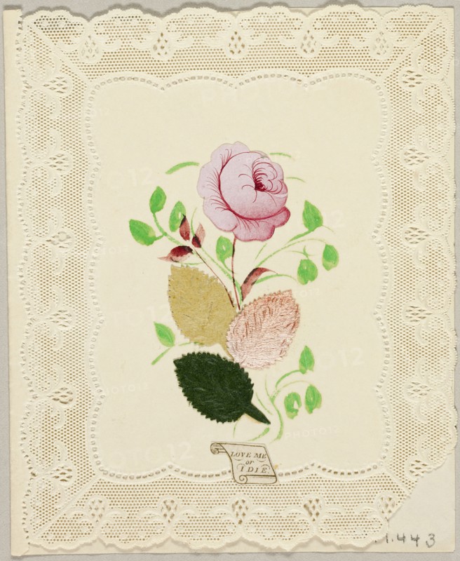 Love Me or I Die (Valentine), c. 1840. Creator: Joseph Addenbrooke.