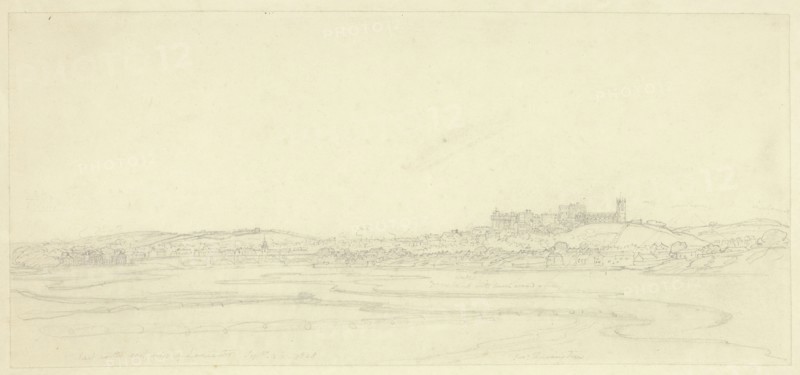 East North East View of Lancaster, 1808. Creator: Joseph Farington.