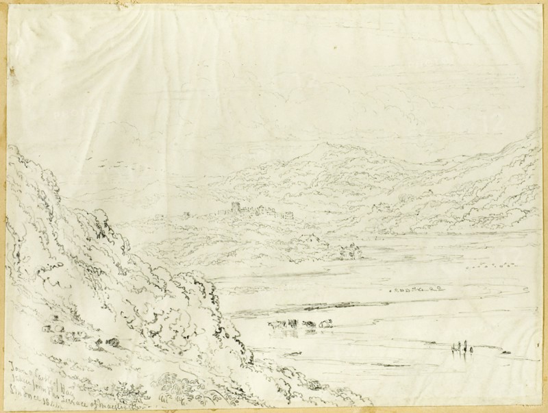 Town and Castle of Hay, 1844. Creator: Joseph Murray Ince.